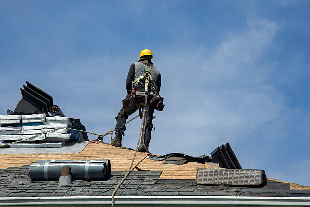 Professional Gutter Installation technician working in Malabar, FL
